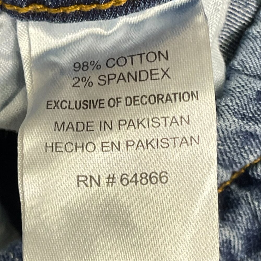 Modern Culture Men 32X26 Denim Stretch Blue Jeans JOGGER CARGO DRAWSTRINGS LARGE - Picture 11 of 12